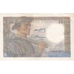 F.08/18 - 10 FRANCS MINEUR - 30/10/1947 - O.140