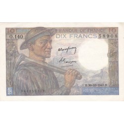 F.08/18 - 10 FRANCS MINEUR - 30/10/1947 - O.140