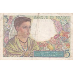 FRANKREICH - F.05/06 - 5 Francs Schäfer - 05/04/1945 - T.125