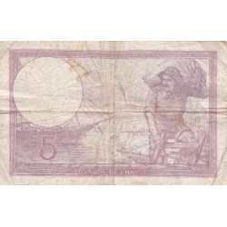 FRANCE - F.03/17 - 5 Francs Purple - 07/09/1933 - N.57663