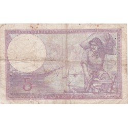 F.03/17 - 5 FRANCS VIOLET - 15/06/1933 - A.56106 - B/TB