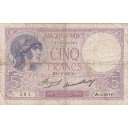 F.03/17 - 5 FRANCS VIOLET - 01/06/1933 - W.55616