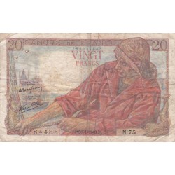 F.13/05 - 20 FRANCS PECHEUR - 28/01/1943 - N.75