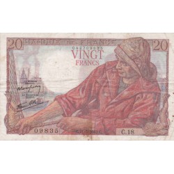 F.13/02 - 20 FRANCS PECHEUR - 21/05/1942 - C.18