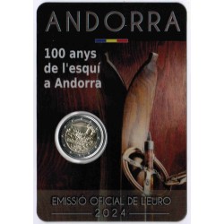 ANDORRA - 2 EURO 2024 - SKI - COINCARD