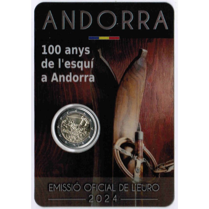 ANDORRA - 2 EURO 2024 – SKI - COINCARD