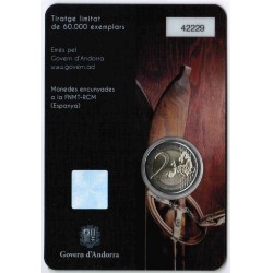 ANDORRA - 2 EURO 2024 - SKI - COINCARD