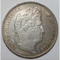 5 FRANCS 1843 B - LOUIS PHILIPPE 1er  - tête laurée - TRES TRES BEAU