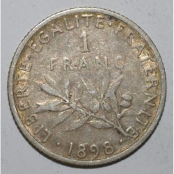 FRANCE - KM 844 - 1 FRANC 1898 - TYPE SOWER