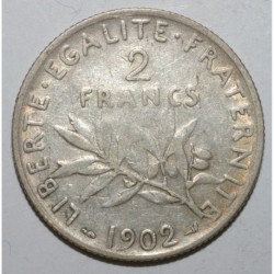 FRANCE - KM 845 - 2 FRANCS 1902 - TYPE SOWER