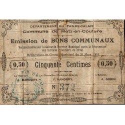 62124 - METZ EN COUTURE - 50 CENTIMES - 25.03.1915