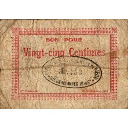 COUNTY 62 - VICOIGNE ET NOEUX-LES-MINES - 25 CENTIMES