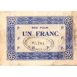 COUNTY 62 - VICOIGNE ET NOEUX-LES-MINES - 1 FRANC