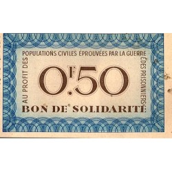 FRANCE - SOLIDARITY BANKNOTE - 0.50 FRANCS - NATIONAL AID - FRENCH RED CROSS