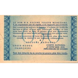 FRANCE - SOLIDARITY BANKNOTE - 0.50 FRANCS - NATIONAL AID - FRENCH RED CROSS