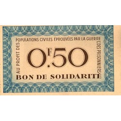 FRANCE - SOLIDARITY BANKNOTE - 0.50 FRANCS - NATIONAL AID - FRENCH RED