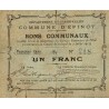 COUNTY 62 - EPINOY - BONS COMMUNAUX - 1 FRANC - 02/07/1915 - 3RD SERIES