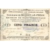 COUNTY 62 - MONCHY-LE-PREUX - COMMUNAL BONDS - 5 FRANCS - 02/20/1915