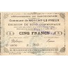 COUNTY 62 - MONCHY-LE-PREUX - COMMUNAL BONDS - 5 FRANCS - 07/27/1915 - 2nd series