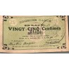 COUNTY 59 - ANOR - MUNICIPAL BOND - 25 CENTIMES - AUGUST 15, 1915