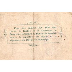 County 59 - BEAUVOIS - COMMUNAL BONDS - 2 FRANCS - 11/12/1914