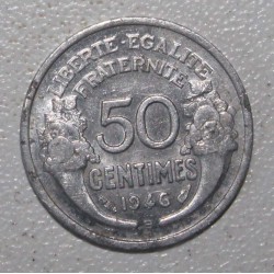 FRANCE - G.426a - 50 CENTIMES 1946 B - Beaumont le Roger - TYPE MORLON ALU