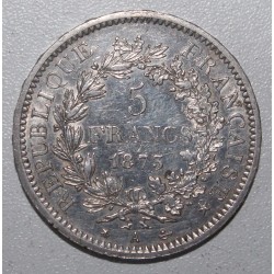 FRANCE - G.745a - 5 FRANCS 1873 A - Paris - TYPE HERCULE