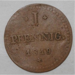 ALLEMAGNE - HESSE DARMSTADT - KM 280 - 1 PFENNIG 1819