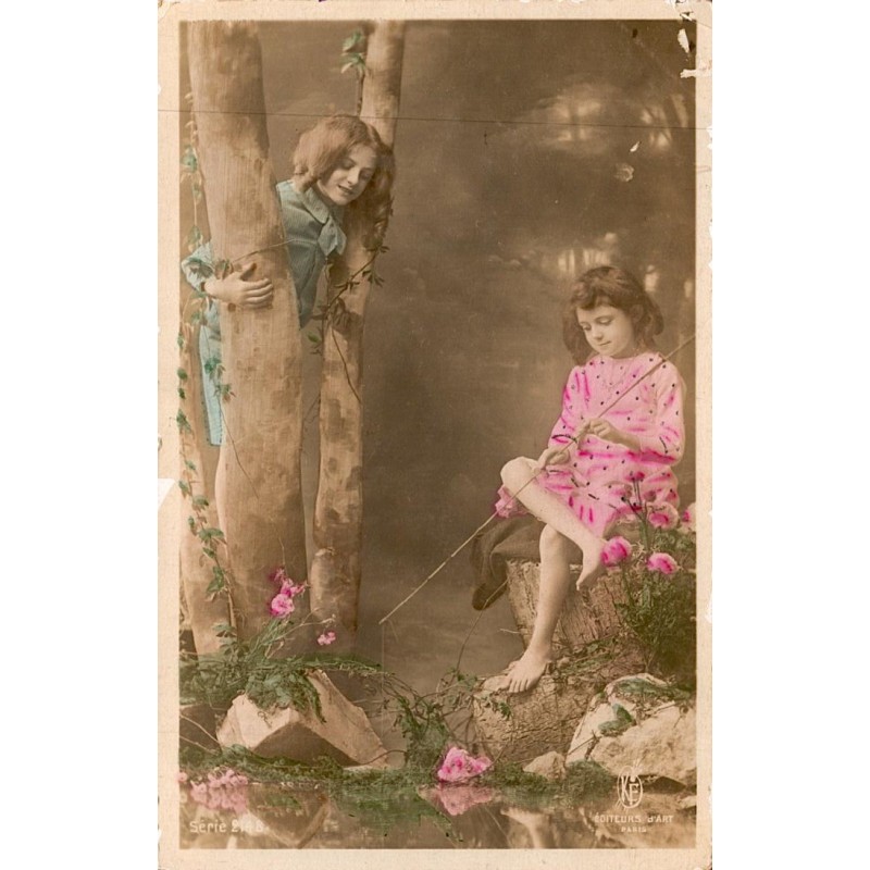 CARTE POSTALE ANCIENNE - ENFANTS -1909