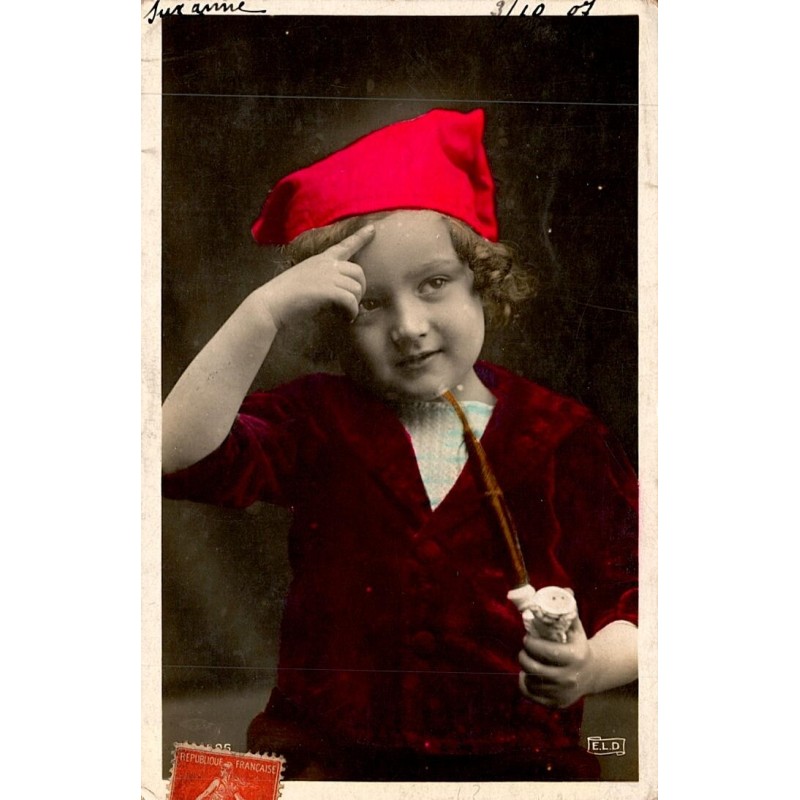 OLD POSTCARD - CHILD -1907