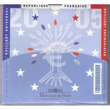 Coffret France BE 2007 8 pièces de 1C à 2 Euro plus une 15 Euro argent, aux  grands hommes de la patrie. - VILLERS COLLECTIONS