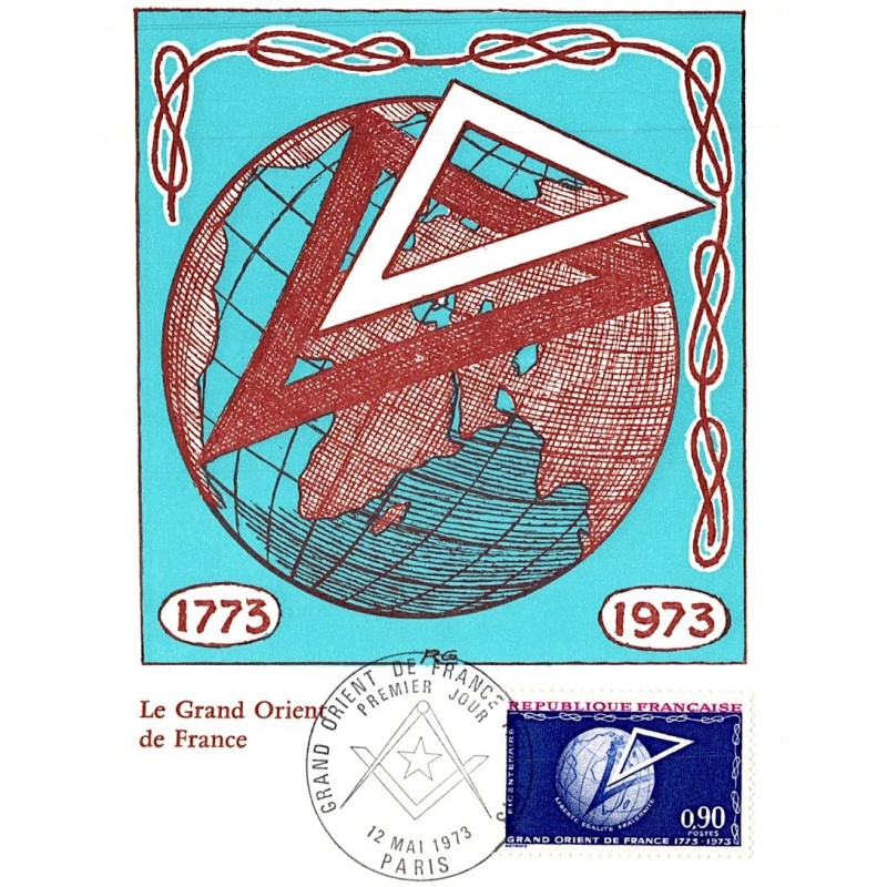 FREEMASONRY - THE GRAND EAST OF FRANCE - 1773-1973 - MAY 12