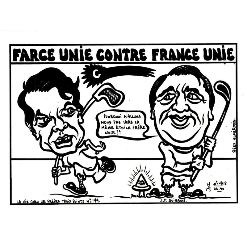 FRANC-MACONNERIE - 179 - LA VIE CHEZ LES FRERES TROIS POINTS - FARCE UNIE - JACQUES LARDIE - EX43/85