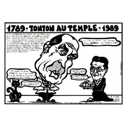 FREEMASONRY - 121 - LIFE AMONG THE TROIS POINTS BROTHERS - 1789 - TONTON AT THE TEMPLE... - JACQUES LARDIE - EX 50/85