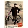 OLD POSTCARD - BY BIKE - I SEND YOU MY THOUGHTS...