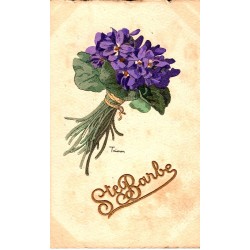 OLD POSTCARD - STE BARBE - FLOWERS