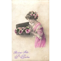 OLD POSTCARD - STE BARBE - ROSES