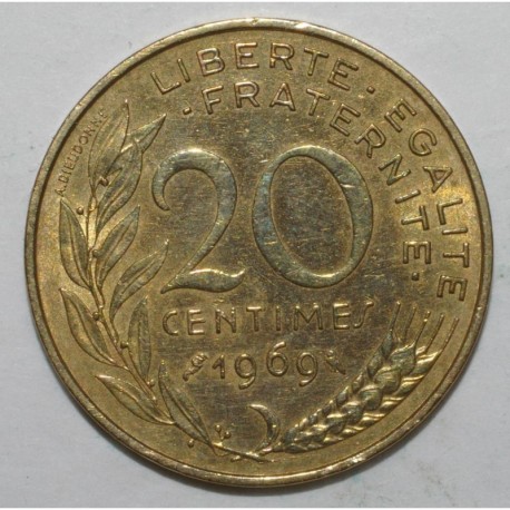 GADOURY 332 - 20 CENTIMES 1969 TYPE MARIANNE - TTB - KM 930