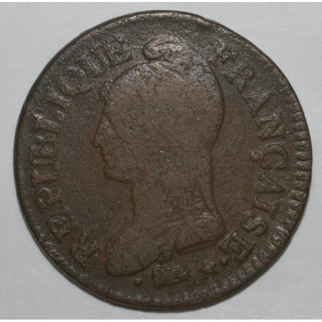 GADOURY 126 - 5 CENTIMES 1797 AN 6 W Lille TYPE DUPRE - B à TB - KM 640