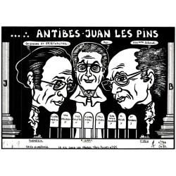 FRANC-MACONNERIE - 55 - LA VIE CHEZ LES FRERES TROIS POINTS - ANTIBES - JACQUES LARDIE - EX 11/100