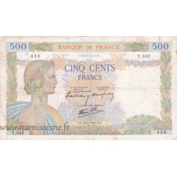 FRANKREICH - F.32/02 - 500 FRANCS LA PAIX - 16/05/1940 - Y.343