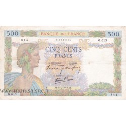 FRANKREICH - F.32/04 - 500 FRANCS LA PAIX - 11/07/1940 - G.615