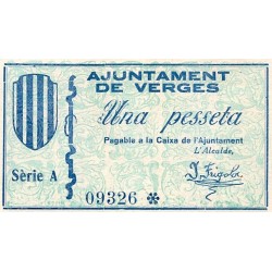 SPAIN - AJUNTAMENT OF YARDS - 1 PESETA - SERIES A