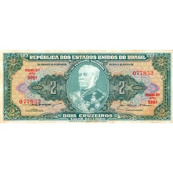 BRASILIEN – PICK 157 A b - 2 CRUZEIROS - NON DATÉ (1956-58)