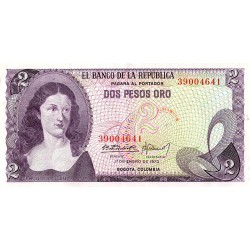 KOLUMBIEN – PICK 413 a - 2 PESOS ORO - 01/01/1973