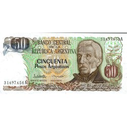 ARGENTINA - PICK 314 a - 50 PESOS ARGENTINOS (1983-85 )