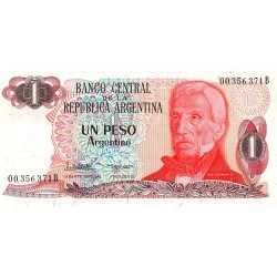 ARGENTINA - PICK 311 a - 1 PESO ARGENTINO (1983-84 )