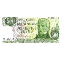 ARGENTINA - PICK 303 c - 500 PESOS (1977-1982 )