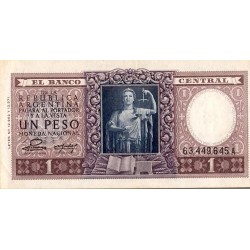 ARGENTINIEN - PICK 260 b - 1 Peso - Undatiert (1952-55) - SERIE A