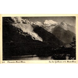 74400 - Chamonix-Mont-Blanc - lac des gaillands et le mont-blanc